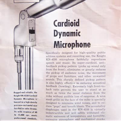 Vintage 1950's Knight 4550 / Electro-Voice 664 Cardioid Dynamic Microphone mod LED light lamp # 1 image 2