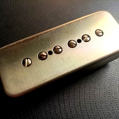 SOAP BAR P90 Pickups SET METAL Non-Plated Nickel Silver Cover Vintage  Gibson Epiphone Custom Shop Q image 7