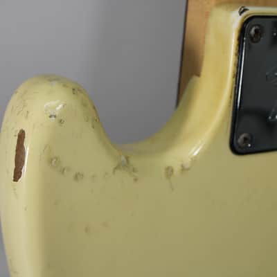 1974 Fender Musicmaster Shortscale Bass Olympic White w/OHSC image 19