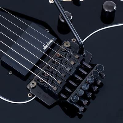 1988 Charvel by Jackson 1A2H Superstrat Black HH w/ Locking Tremolo, Japan image 8