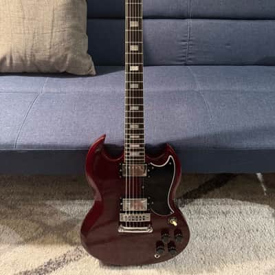 Gibson SG Standard 1977 Cherry - Pro Stainless Steel Refret with Gibson HSC and Free Strap! image 2