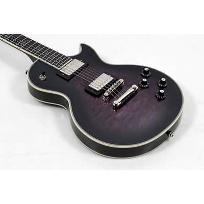 Epiphone Les Paul Custom Bats in Flight Electric Guitar - Regular Dark Purple Burst image 3