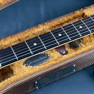 General Vintage Tone NOS Dalbergia Nigra electric guitar neck for T style ( Brazilian Rosewood ) Slab board full finished - Nitro image 9