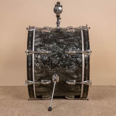 1966 Slingerland Modern Solo Outfit No. 2R Black Diamond Pearl Drum Set image 14