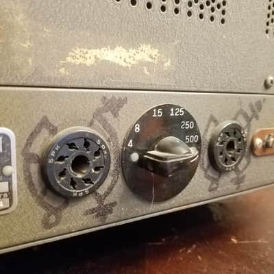 Thordarson Early T-31W25A 25 Watt Tube PA Amp 6L6 push pull T31W25A 31W25A 1946 - Grey wrinkled paint image 12