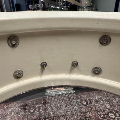 Ludwig No. 908 Jazz Festival 5x14" 8-Lug Snare Transition Badge (1958 - 1960) - Silver Sparkle (VIDEO) image 19