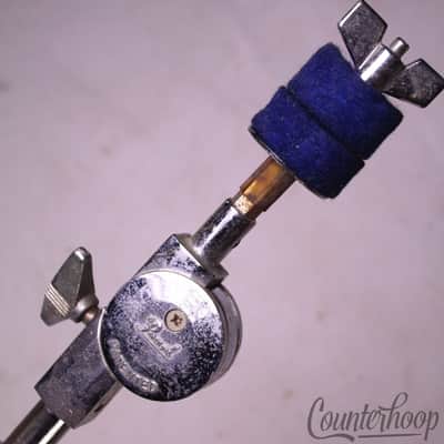 *Pearl Straight Cymbal Stand Ride/Crash Chrome Vintage 80s Double-Braced Japan* image 4