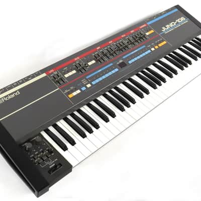 1985 Roland Japan Juno-106 Programmable Polyphonic Synthesizer Synth w/ Case image 10