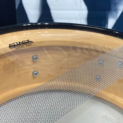Terry Bozzio's DW - 5.5x13" Craviotto Solid Shell Snare Drum - Transparent Purple Lacquer - Autographed! image 21
