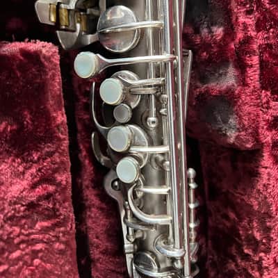 C.G. Conn Chu Berry Transitional Alto Sax 1933 - Silver image 7