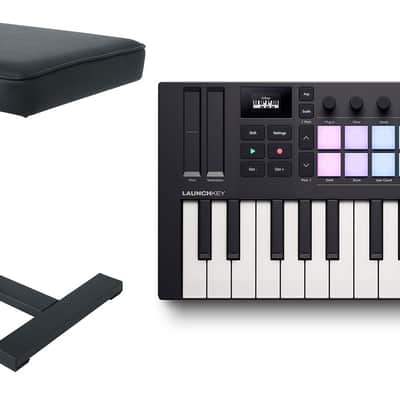 Novation LAUNCHKEY MINI 25 MK4 25-key MIDI Ableton Keyboard Controller+Bench