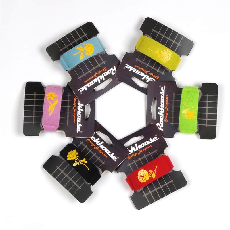 6pcs 18cm Guitar Fretboard  Wraps Strings Muter for Acoustic Classic Electric Guitar Bass,price include the import duty for US buyer image 1