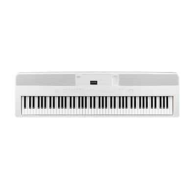 Kawai ES520 88-Key Digital Piano with Responsive Hammer Compact II Action and Built-in Bluetooth MIDI, Snow White image 1