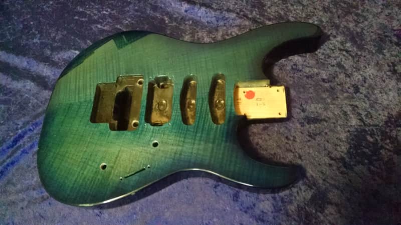 MIJ Jackson Dinky Blue Burst Flamed Maple Body image 1