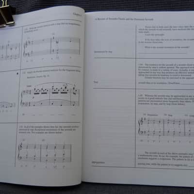NEW Harmonic Materials in Tonal Music 9th ed Part I & II 2 books image 9