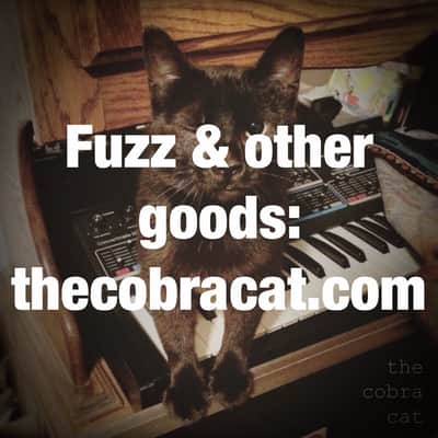The Cobra Cat Moog Realistic MG-1 Synth T-Shirt Shirt in Black image 3
