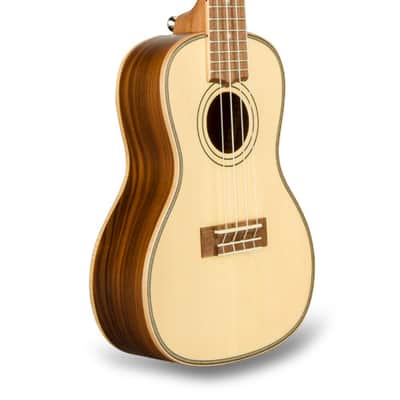 Lanikai Spruce Solid Top Morado Back and Sides Concert Ukulele +Free GigBag | NEW | Authorized Dealer image 2