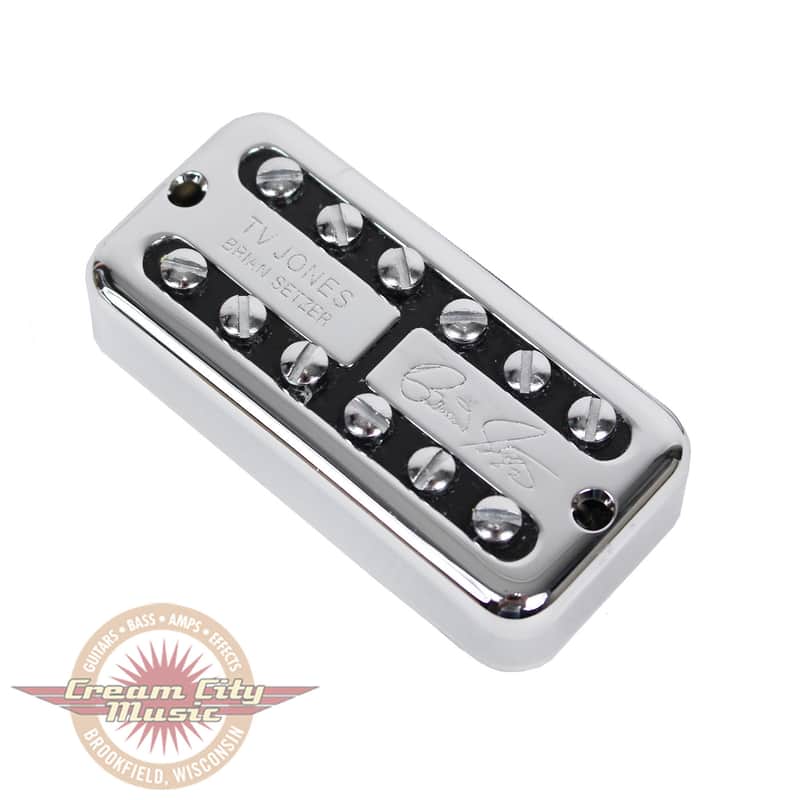 TV Jones Brian Setzer Signature Neck Pickup Universal Mount in Chrome image 1