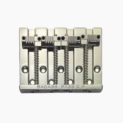 Leo Quan Badass Bass II 4-String Bass Bridge For Fender P/J Bass - NICKEL
