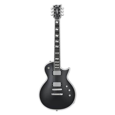 ESP E-II ECBB Eclipse Electric Guitar with Case, Satin Black