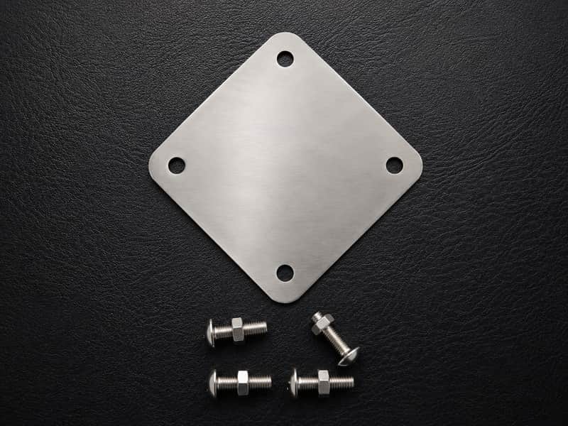 Slingerland Bass Drum Blanking Plate Stainless Steel image 1