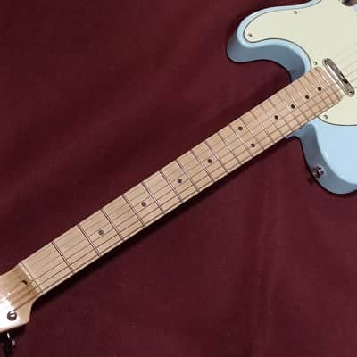 Vintage V75 ReIssued Electric Guitar - Laguna Blue image 6