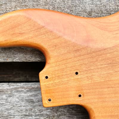 Warmoth Jazz Bass Body, Two Piece Light Alder, Oil Finish image 11