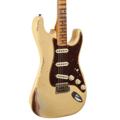Fender Custom Shop 1956 Stratocaster Heavy Relic Guitar - Aged Vintage White - CHUCKSCLUSIVE - #R125401 image 4