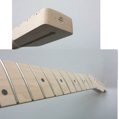 SALE* 1-Piece /Telecaster 21 JUMBO Frets/RAW Unfinished /Jumbo Frets/ Guitar Neck- Fits Fender/Warmoth TELE image 1