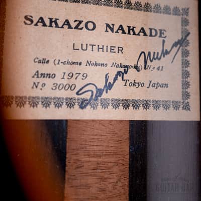 1979 Sakazo Nakade No. 3000 Vintage Classical Guitar, Spruce + Brazilian Rosewood w/ Case image 6