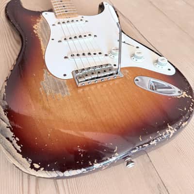 Fender Custom Shop Dale Wilson Masterbuilt 58 Strat Heavy Relic Choc Sunburst image 9