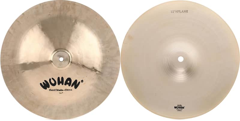 Wuhan 16 inch China Cymbal Bundle with Wuhan 12 inch Splash Cymbal image 1