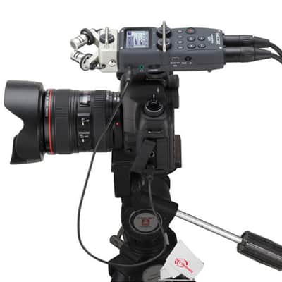 Zoom H5 4-Input / 4-Track Portable Handy Digital Recorder With Interchangeable X/Y Mic Capsule + 2x Vidpro Professional Wired XLR Lavalier Microphone XM-L2 for Pro Audio Equipment with XLR Input image 6