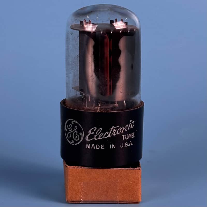 1961  General Electric 6SN7GT Vintage Grey Plated vacuum tube! Tests Good! T586 image 1
