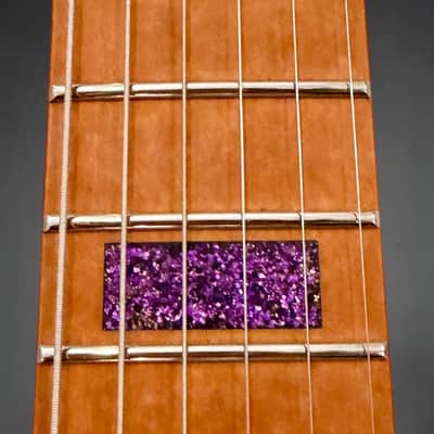 Aristides T/0, Floyd Rose, BKP, CUSTOM Purple and Gold Holoflake finsh. MUST SEE! image 8