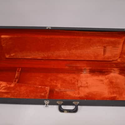 1972-1973 Black Fender Jazz Bass Precision Bass Hardshell CASE Super CLEAN Red Interior Cheney England 1970's 1974 1975 image 3