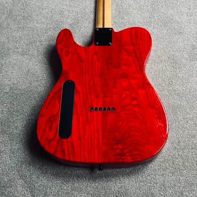 2000s Fernandes TE-85T Ash Telecaster MIJ - Takuya Signature Japan Transparent Red image 9