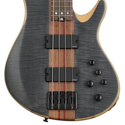 Schecter Charles Berthoud CB-4 Bass Guitar - See-thru Black Satin image 1