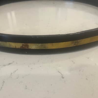 Slingerland 20” bass hoop 60s - Gold Satin Flame image 3