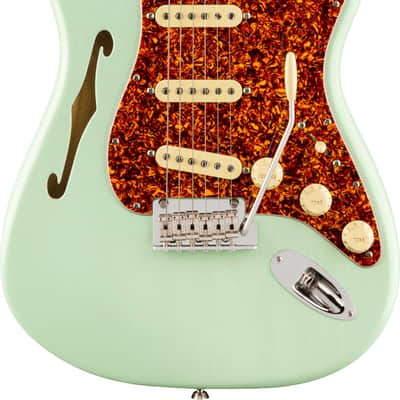 FENDER American Professional II Stratocaster® Thinline, Rosewood Fingerboard, Transparent Surf Green image 1