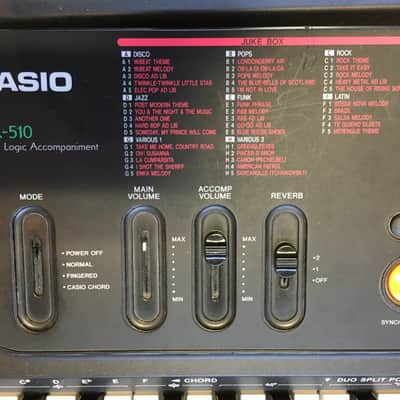 Casio Casiotone CTK-510 1980's Vintage Keyboard image 2