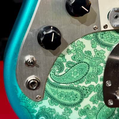 Oopeg Guitars Japan Supreme Colection Trailbreaker Mark I Lefty "Old Garage Stock"  NAMM Show 2026  Green Paisley image 5