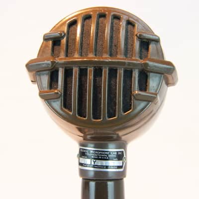 Astatic model 30 Bullet Mic Microphone with stand 1951 Brown image 3