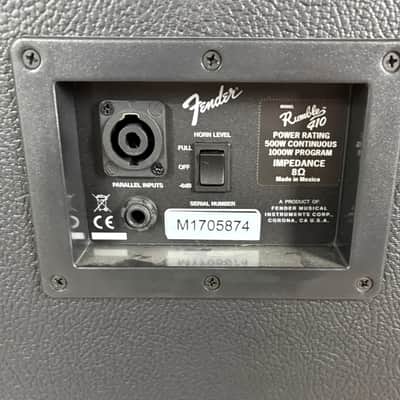 2017 Fender Rumble 410 500 Watt 4x10 8 Ohm Bass Guitar Speaker Cabinet W/ Cover! image 7