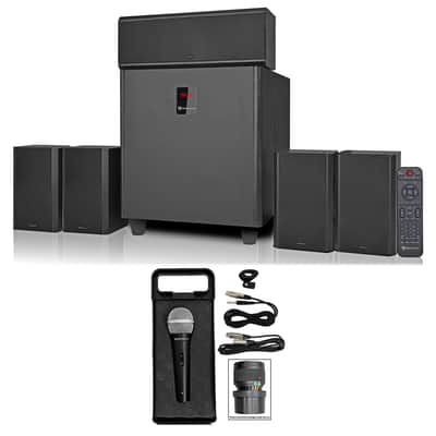 Rockville HTS820 Hybrid Bluetooth Home Theater / Karaoke Machine System w/Mic image 1
