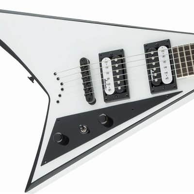 Jackson JS Series Rhoads JS32T - White with Black Bevels image 4