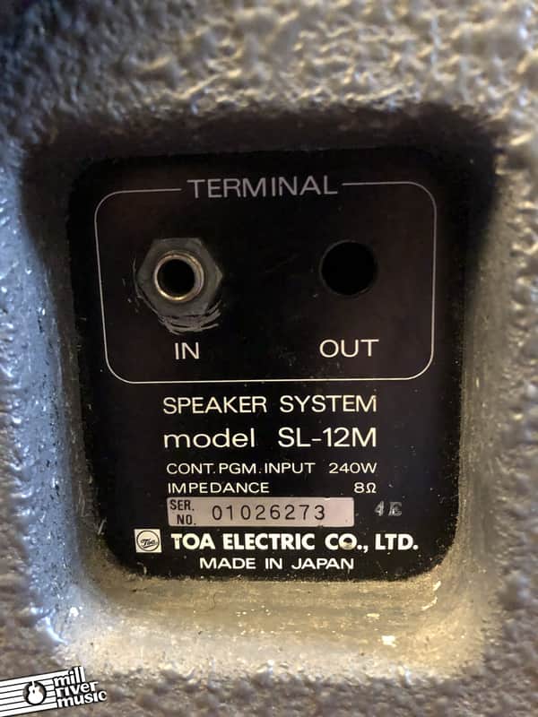 TOA Electronics SL-12M Vintage MIJ Passive 12
