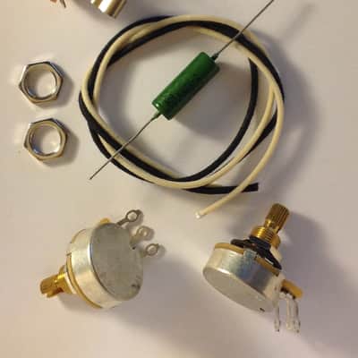 Wiring Harness Kit For P Bass CTS 450G Knurled Pots .1uf Soviet PIO Capacitor image 2