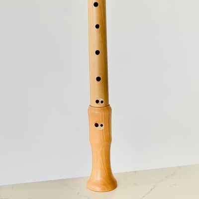 Adler Wooden (Maple) Alto Recorder in the Key of F- Baroque Fingering - Mint Condition w/ Its Original Folding Padded Carry Mid 2000’s - Natural Maple wood Body with Corked Tenons. image 5
