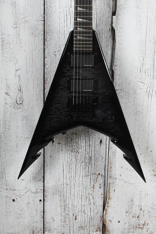 Jackson Pro Series Corey Beaulieu King V KV6Q Electric Guitar Transparent Black image 1